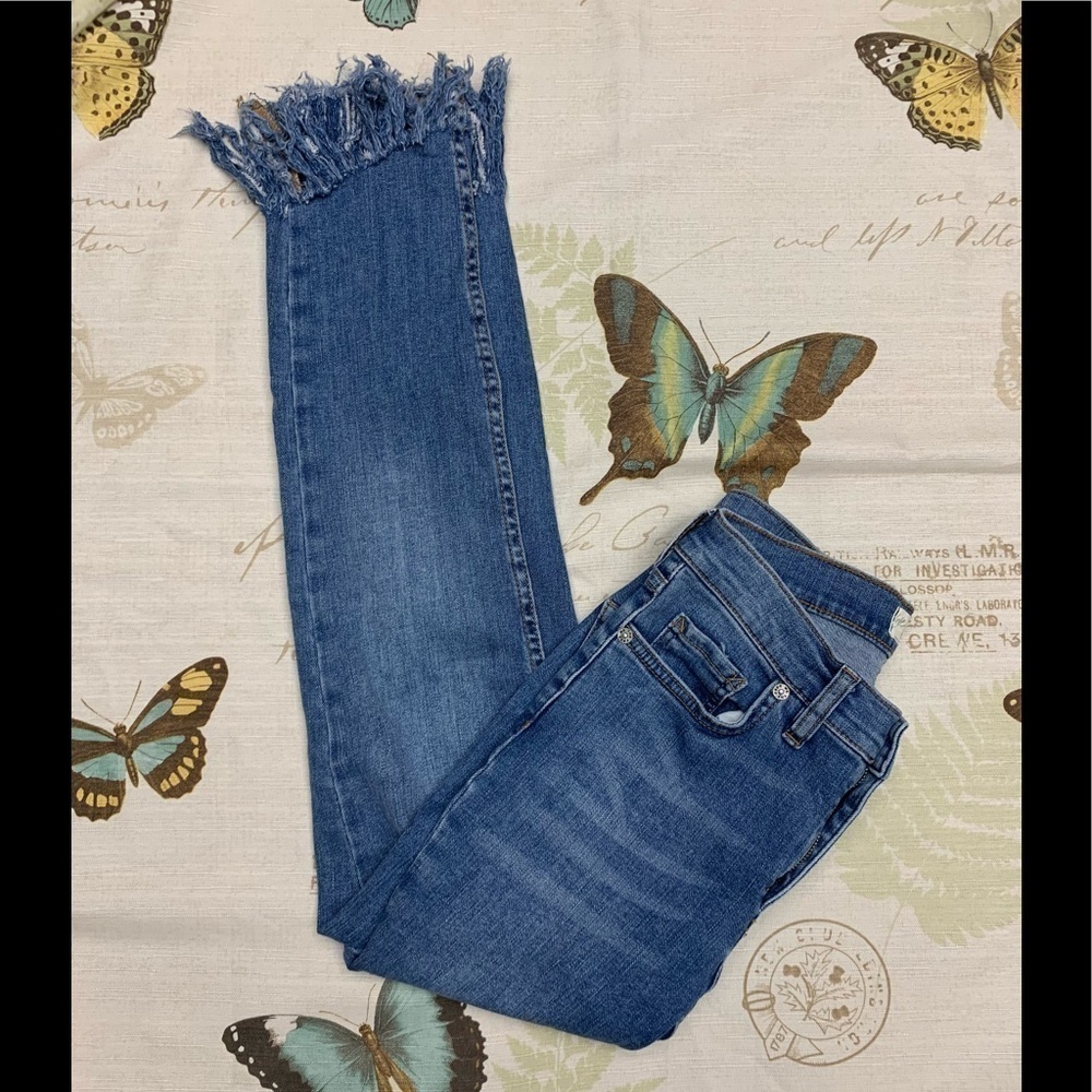 We the free great heights frayed hem jeans‎